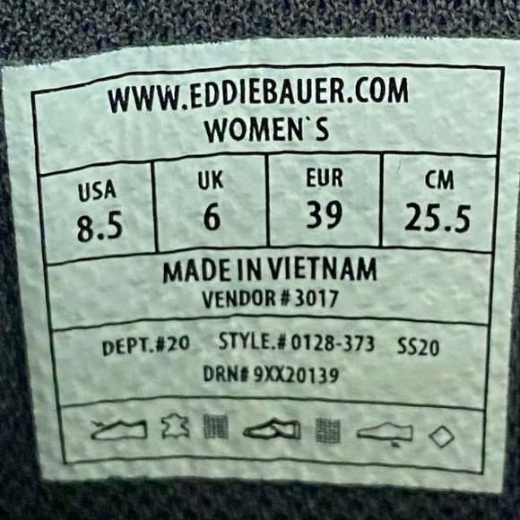 Eddie Bauer Covey 2.0 Boots Women’s Size 8.5 Black Leather Gray Tweed Side Zip - Picture 10 of 11